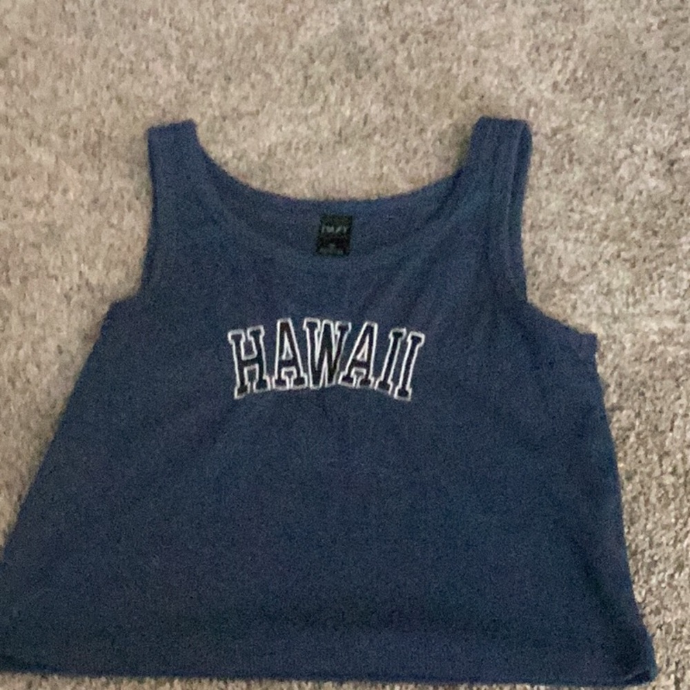 DAZY Hawaii Ribbed Crop Top
